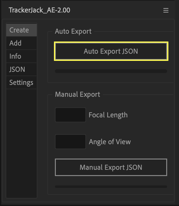 Auto Export Button
