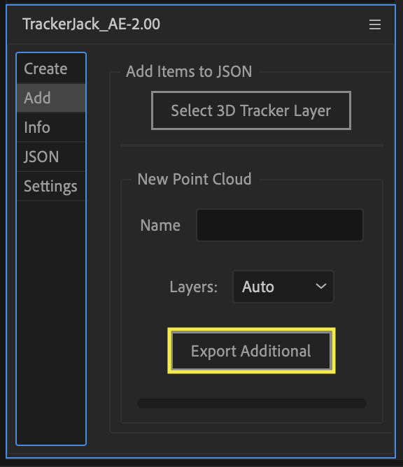 Export Additional Button